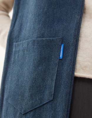 Collusion Denim Scarf In Blue