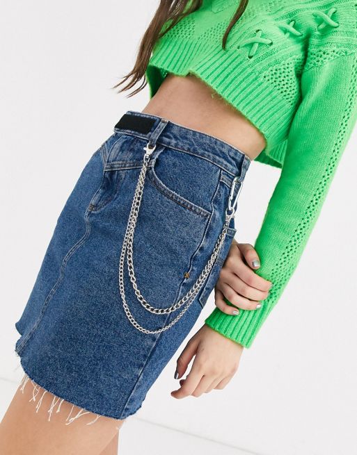 TOMMY HILFIGER blue denim skirt – Loop Generation