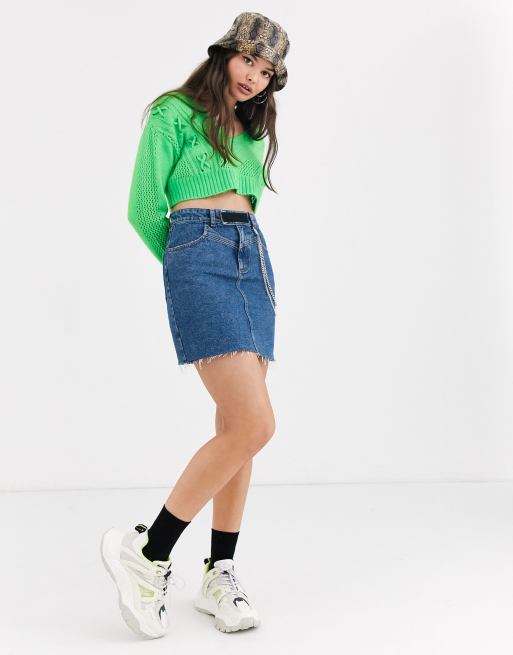 TOMMY HILFIGER blue denim skirt – Loop Generation