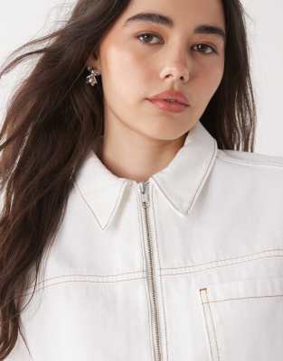 Collusion Denim Smock Dress