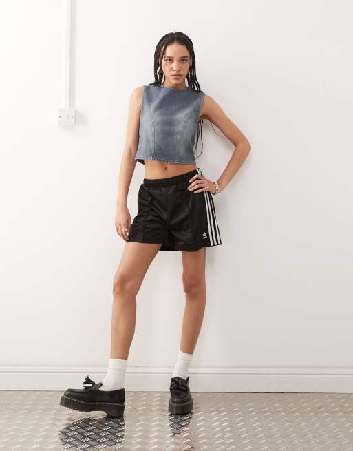 COLLUSION denim tank top in mid blue, 2 of 4