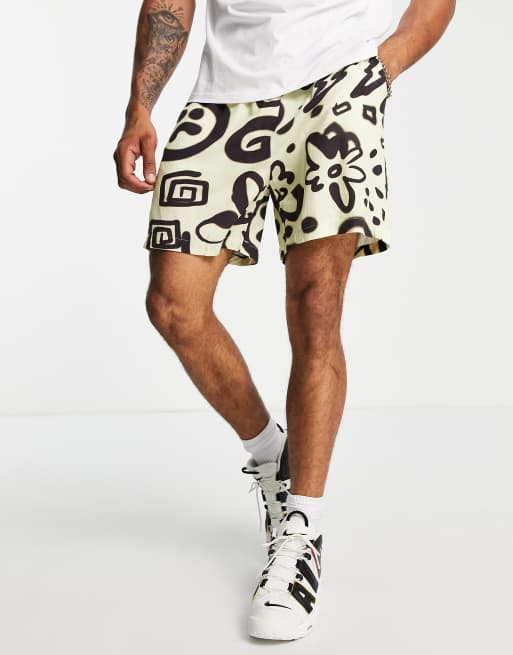 COLLUSION doodle print shorts - part of a set 