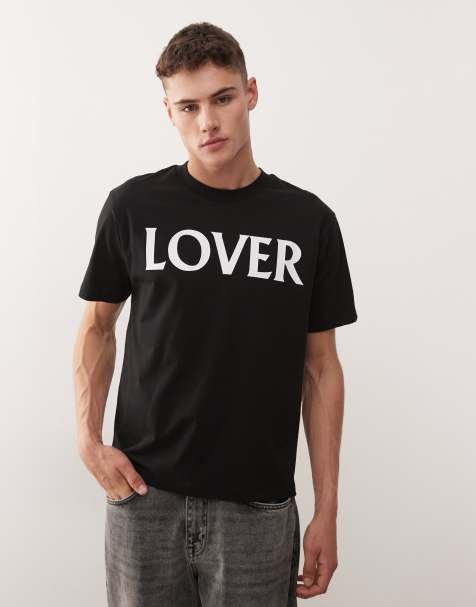 COLLUSION – Dopasowany T-shirt z nadrukiem „Lover“ - view 1