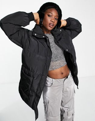 COLLUSION belted puffer jacket in black - ASOS Price Checker