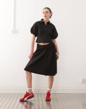Reclaimed Vintage midi skirt in polka dot print