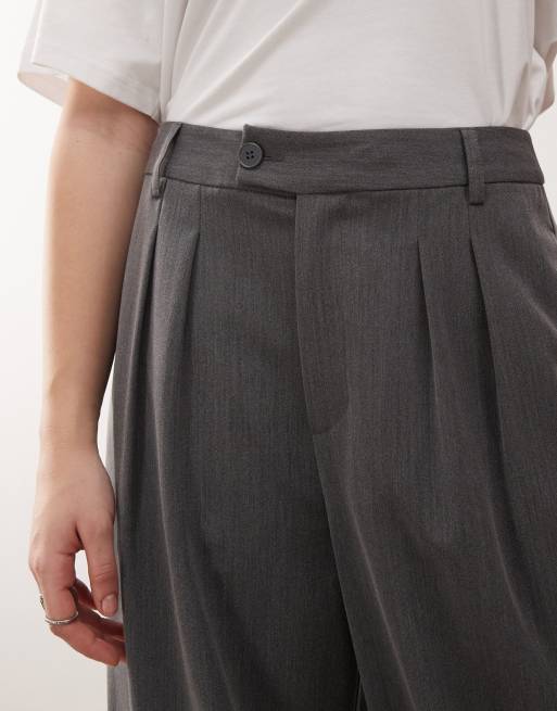 COLLUSION – Elegante Hose in Grau mit weitem Bein