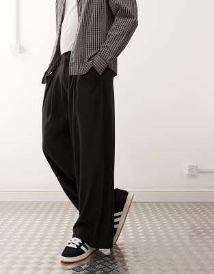 COLLUSION – Elegante Hose in Schwarz mit weitem Bein - view 1