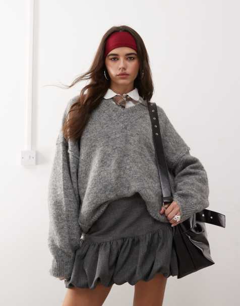 COLLUSION - Elegante mini rok met pofzoom in zwart - view 1