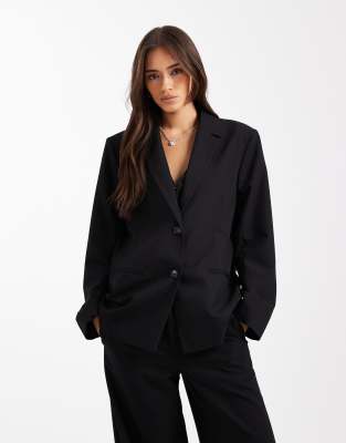 COLLUSION - Eleganter Oversize-Blazer in Schwarz