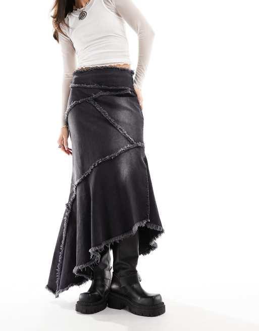 Bonded Seams Long Crossover Skirt