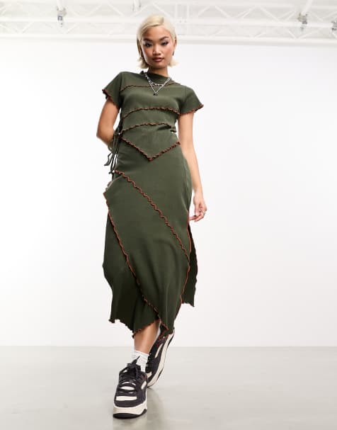 Wrap Front Skirts, Asymmetric & Drape Skirts