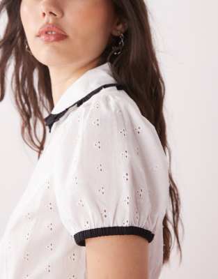 Collusion Eyelet Blouse