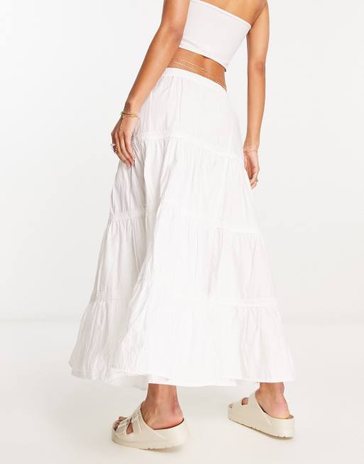 White maxi outlet skirt asos