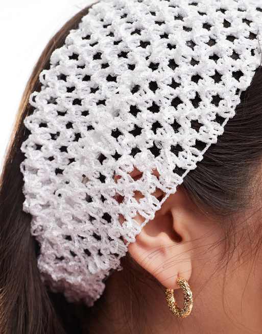 2 Fasce Per Capelli Y2K Punk Grunge | Con Occhielli E Detagli Metallici | Nero + Verde Chiaro | Accessorio Moda Donna Regalo - 3