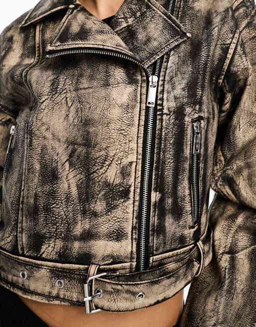 Distressed Leather Jacket