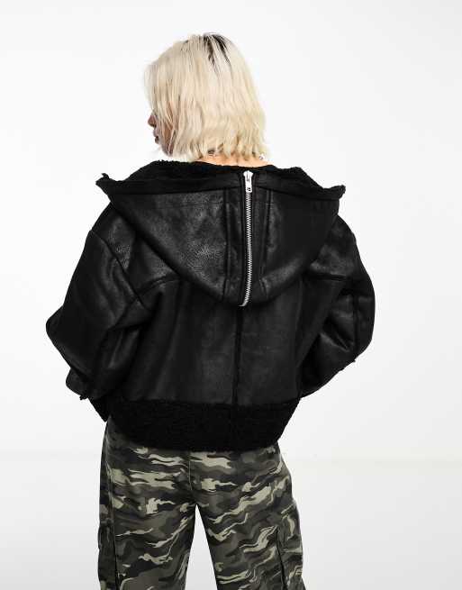 Short black sale suede jacket