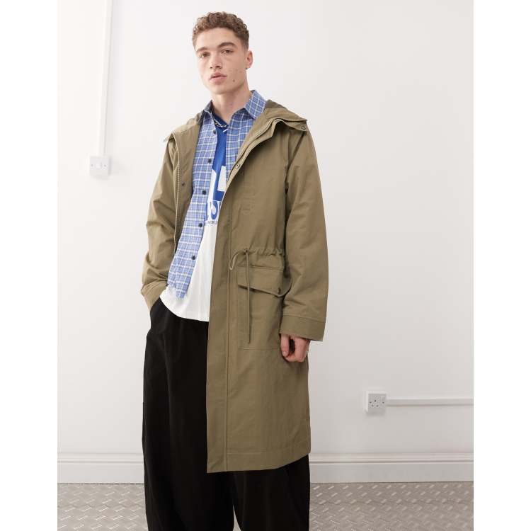 COLLUSION festival parka jacket in khaki | ASOS