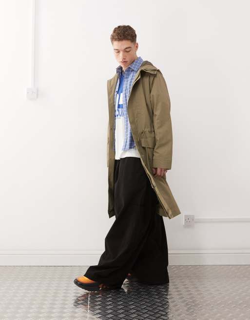 COLLUSION festival parka jacket in khaki, 2 of 4