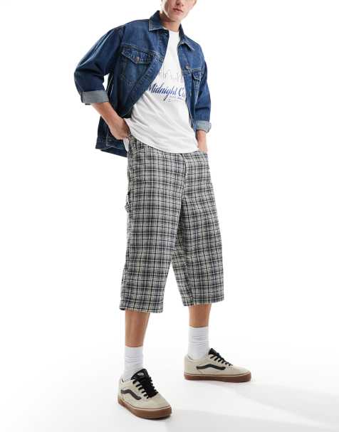 COLLUSION festival skate jeans in washed check - view 1