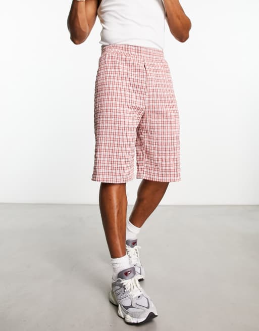 Pink store checkered shorts