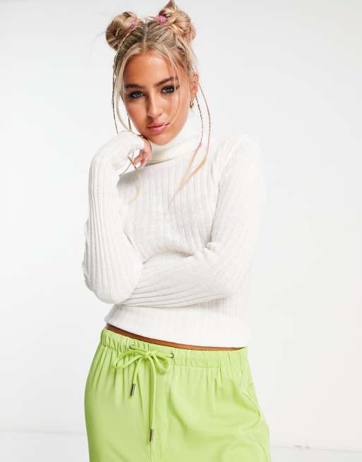 Fine knit outlet roll neck