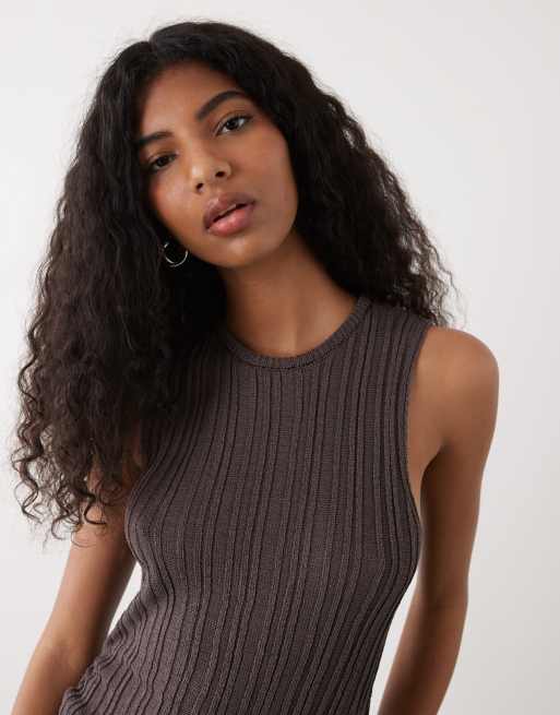 brown sheer mini dress Adriessa One Shoulder Sheer Mini Dress | Dark Brown Shimmer | Womens