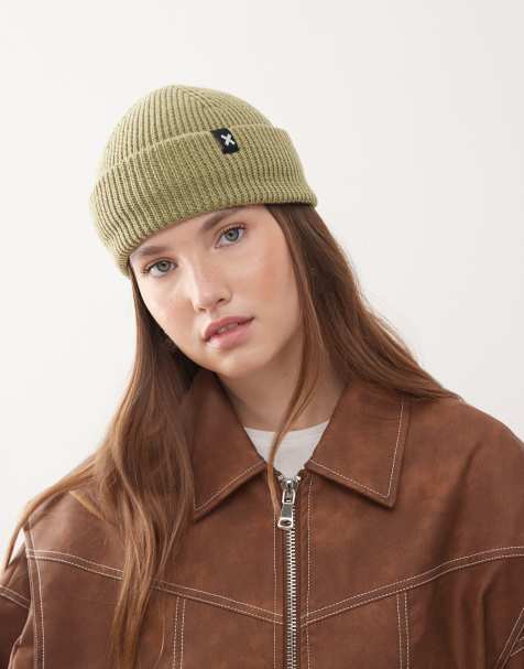 COLLUSION fisherman beanie in olive - view 1