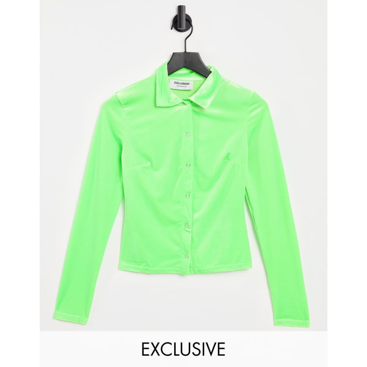 Fluro green hot sale shirt