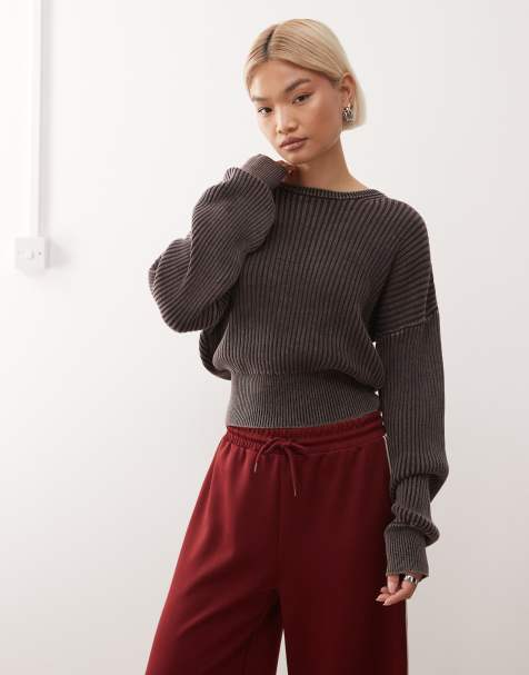 COLLUSION fitted hem knitted jumper