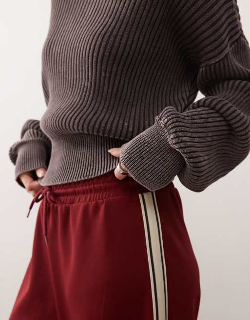 COLLUSION fitted hem knitted sweater