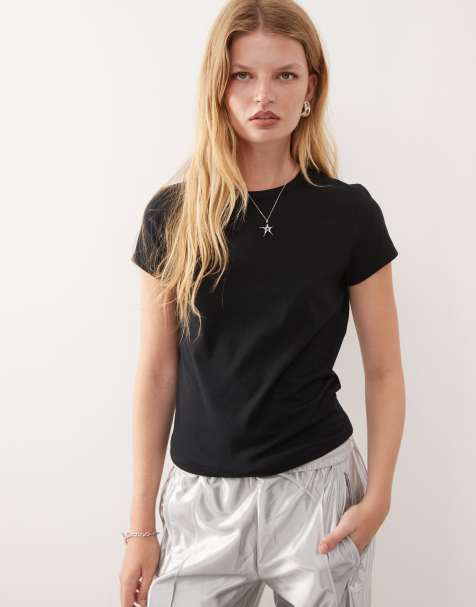 COLLUSION fitted t-shirt in black - view 1