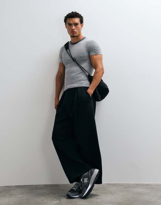 COLLUSION fitted T-shirt in striped print, 2 of 5