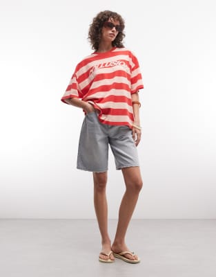 Collusion Fitted Tee In Multi