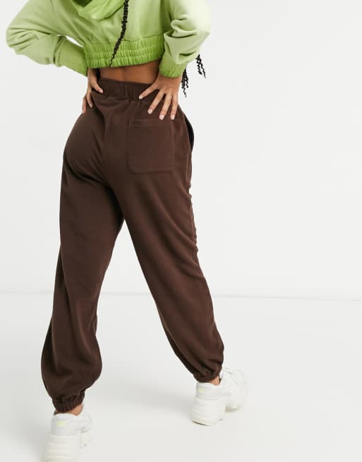 Chocolate Brown Joggers for Women by SETSOFRAN London