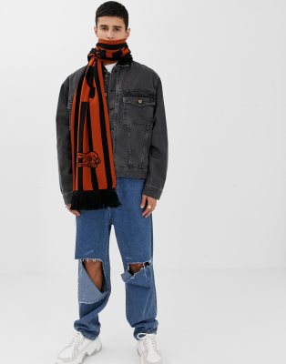 pile lined denim jacket black