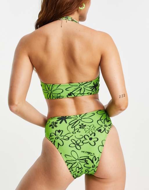 Nobody's Child bikini bottom in green