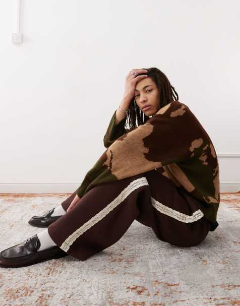COLLUSION fluffy camo jumper - view 1