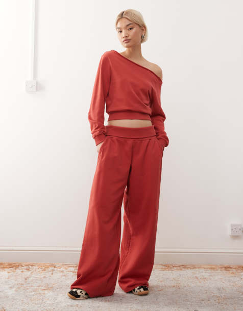 COLLUSION fold over waist sweat pants co-ord - view 1