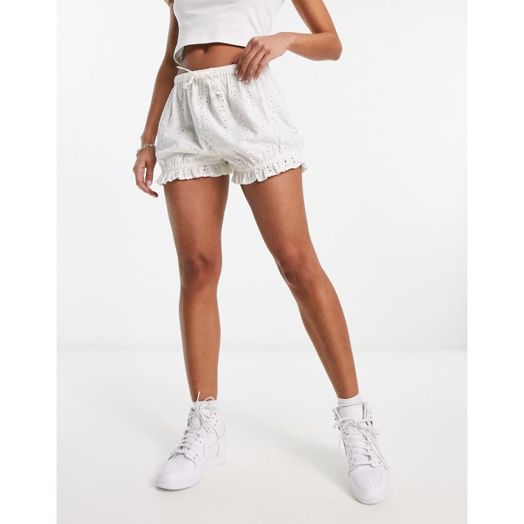 COLLUSION frill short in white | ASOS