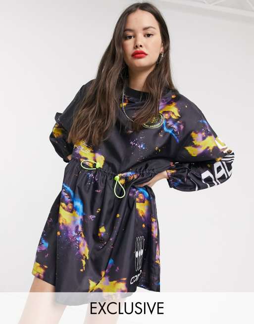 Asos galaxy dress sale