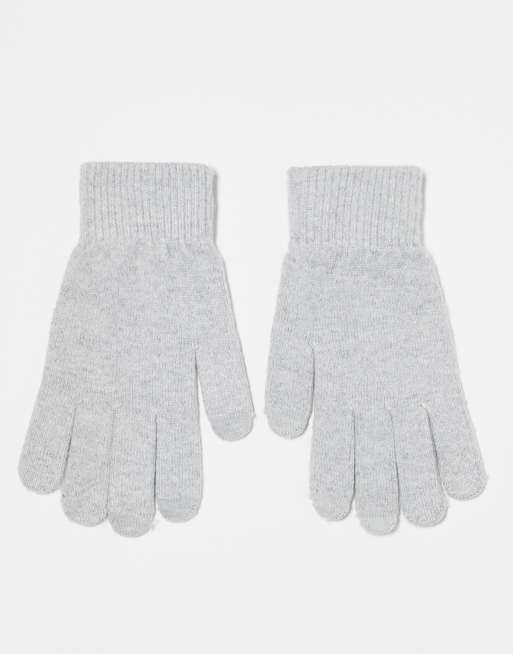 COLLUSION - Gants pour écran tactile - Gris clair chiné, 3 de 3