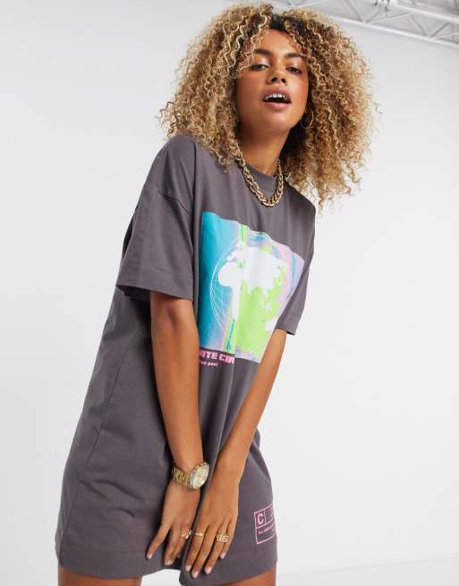 Collusion t cheap shirt dress