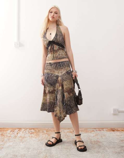 COLLUSION - Gonna con stampa animalier - view 1