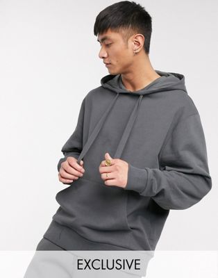 COLLUSION graphic logo hoodie in charcoal - ASOS Price Checker