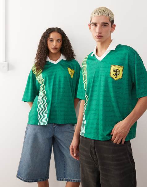 COLLUSION - Grøn fodbold-t-shirt - view 1