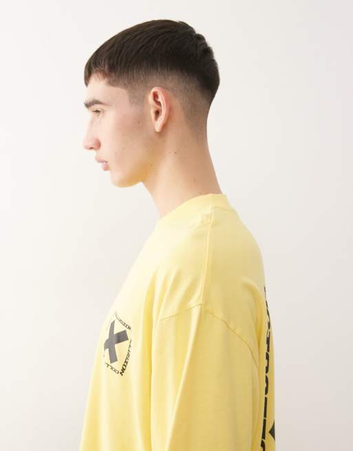 COLLUSION - Gul T-shirt med print, 4 af 5