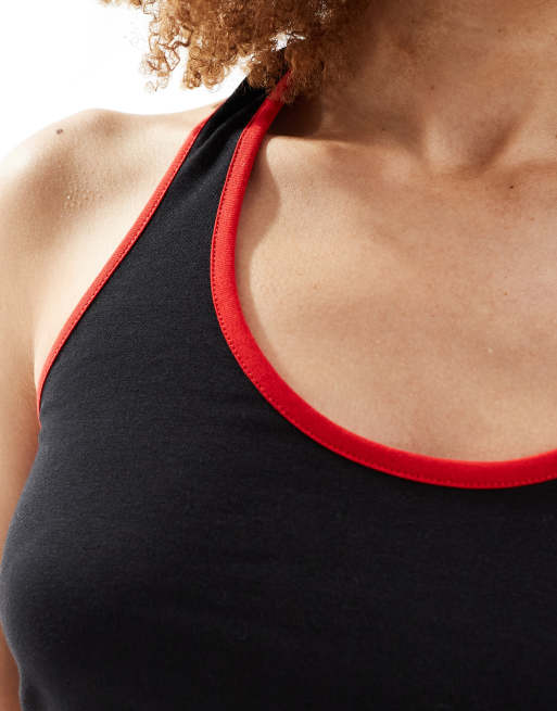 COLLUSION halter top with contrast binding in black (part of a set), 3 of 4