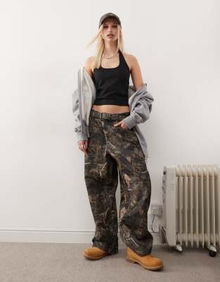 Collusion Halter Top With Piping Detail In Black
