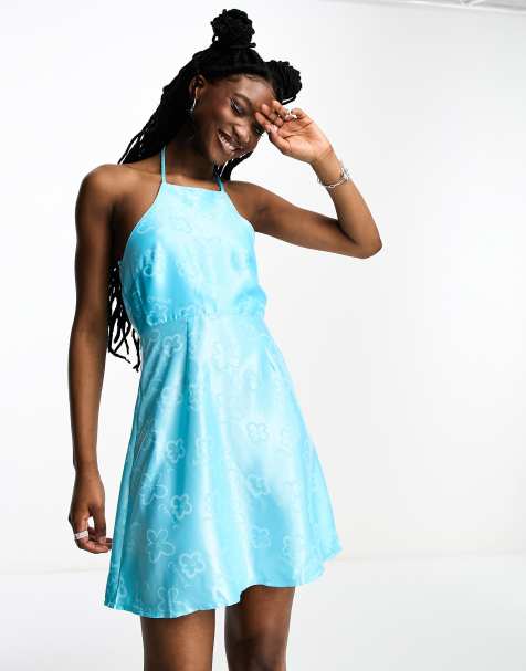 Halter neck hot sale day dress