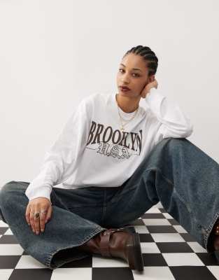 Collusion COLLUSION heaven sent graphic tee-White